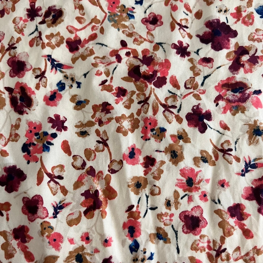 Ro & De High Waisted Floral Zip Up Skirt S - Picture 8 of 12